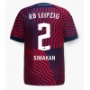 RB Leipzig Mohamed Simakan #2 Bortedrakt 2023-24 Kortermet